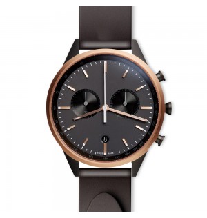 Men’s chronograph watch in PVD rose gold