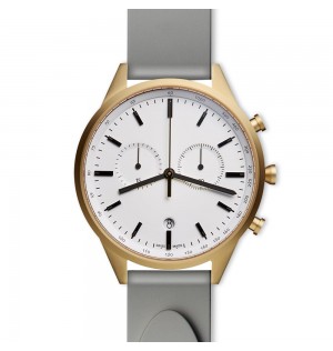 Men’s chronograph watch in PVD gold