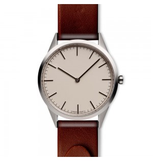 Men’s two-hand watch in polished steel
